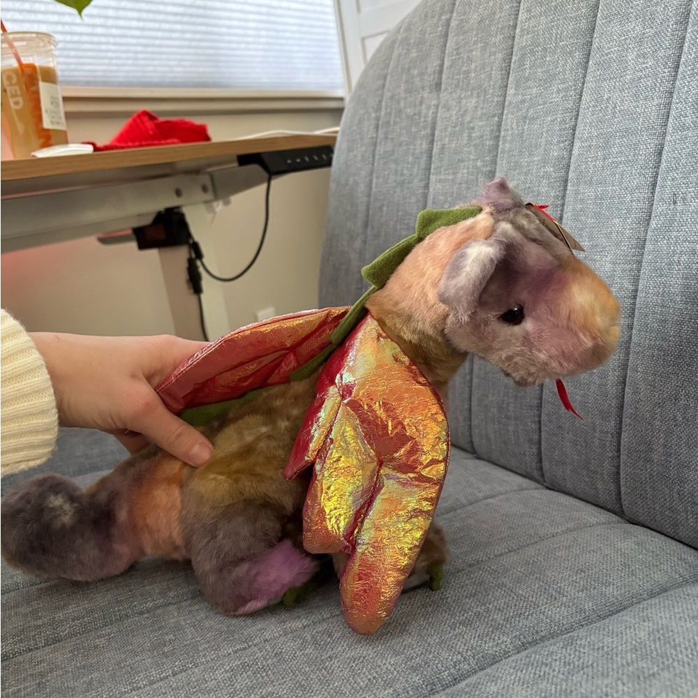 Vintage TY Beanie Baby Scorch Dragon 1998 Mint Rare Retired - perfect condition!